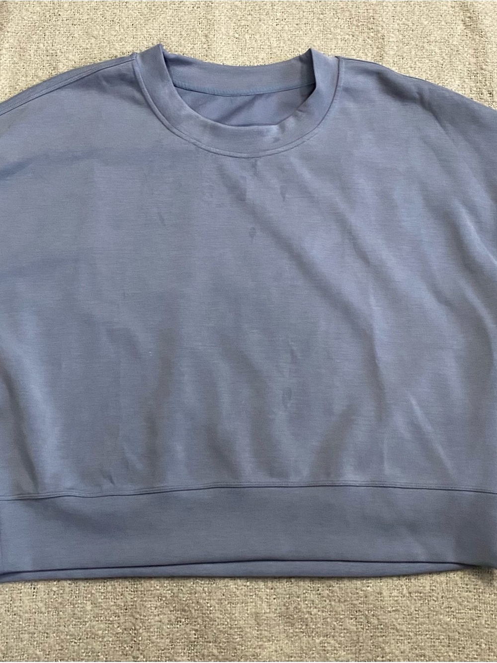 lululemon athletica Cropped Crewneck Sweatshirt — Periwinkle Blue